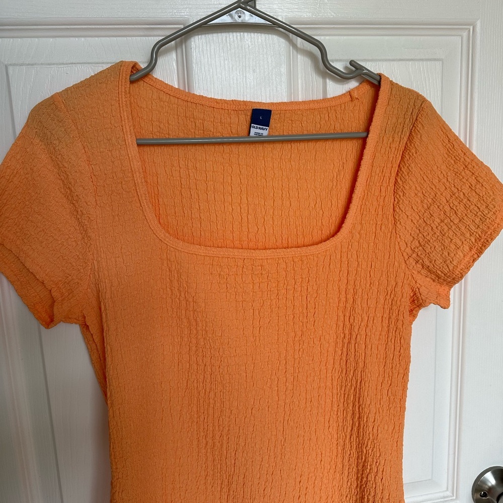 Old Navy Orange Short Sleeve Top